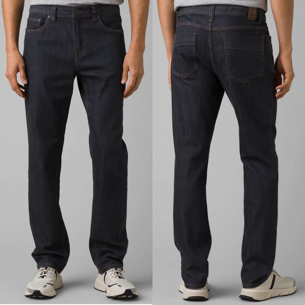 Prana Jeans Mens 33x30 Bridger Denim Slim Fit Casual Stretch Organic Cotton
